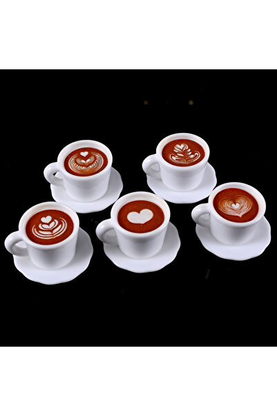 Choice طقم قهوة مكون من 10 قطع/طقم، بمقياس 1:12، أكواب قهوة مصغرة لبيت الدمى،...