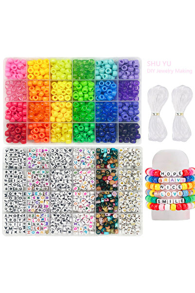 Choice sku3 Pony Beads for Friendship Bracelet Making Kit 24 Colors Kandi Bea...