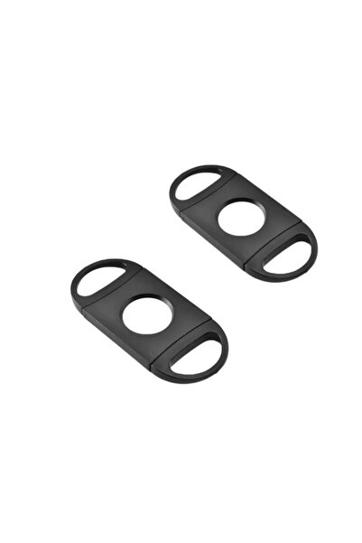 Choice1 2PCS Black Cigar Cutter Stainless Steel Sharp Cigar Cutter Manual Cig...