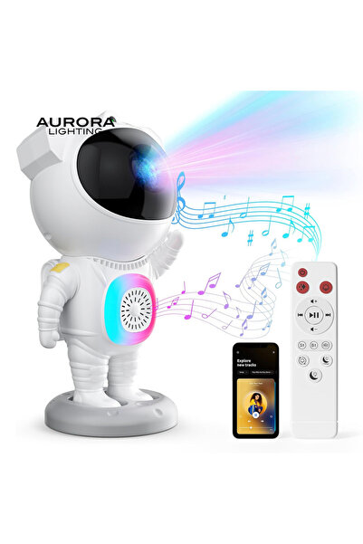 Choice1 White AURORA LIGHTING Astronaut Projector Space Projector Spaceman St...