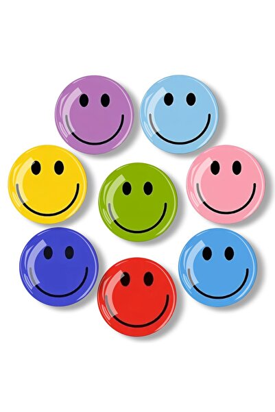 Choice 8 قطع - 8 قطع من مغناطيسات وجوه كرتونية كاواي - مغناطيسات دائرية ملونة...