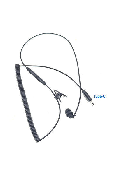 Choice1 سماعة أذن أحادية الجانب بمقبس من النوع C، سماعة أذن مفرد بمقبس 3.5 مل...