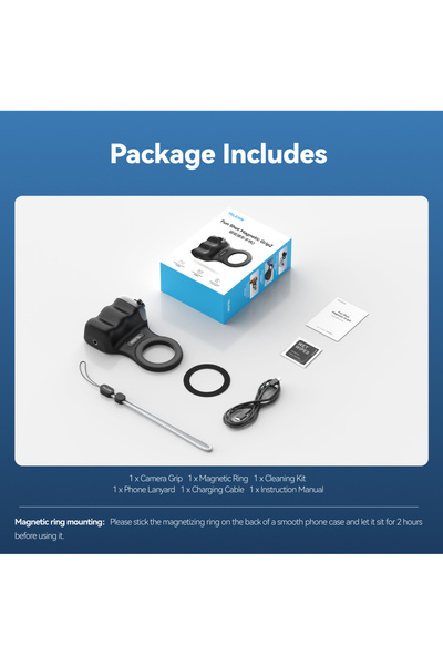 Choice1 مقبض MagSafe للكاميرا من TELESIN، مع مقبض غالق الكاميرا ومجموعة إضاءة...