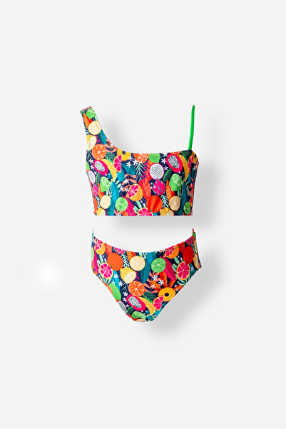 NEOPY Tek Omuz Kız Çocuk Bikini Takım 5200