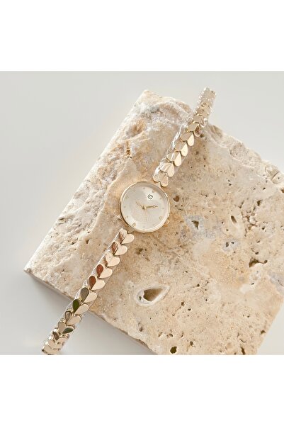 Vesce Atelier Heart Cord Gold Watch Gold