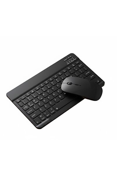 DARKOM Bluetooth-Wireless Klavye Mouse Seti - Tablet, Telefon ve PC Uyumlu Ul...