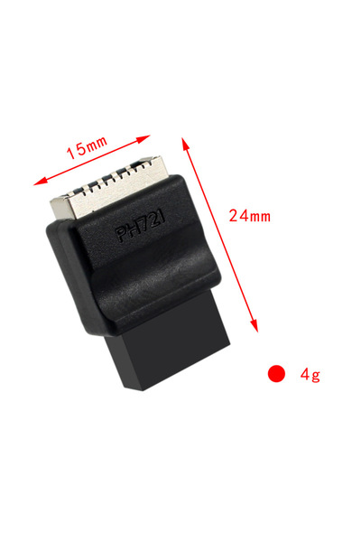 Choice As Photo Motherboard USB2.0 9PIN Male to Type Converter PC Case Front ...