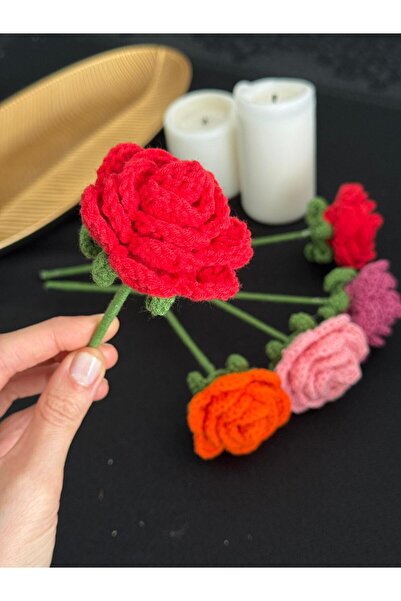 elaa aksesuar وردة محبوكة لا تبهت