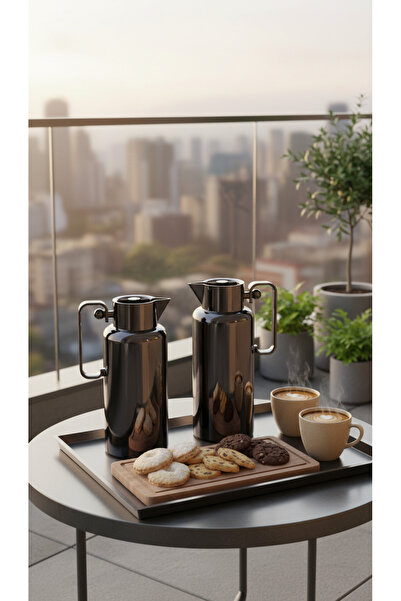 Generic Unique and elegant design tea and coffee thermos set, 0.8/1.0 liter