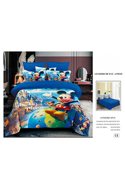 FIONNA.RO Finet Premium Duvet Cover Set for Children - Mickey Mouse and the City