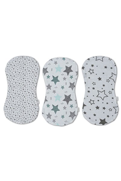 Kidizi Set 3 protectii antiregurgitare duble din muselina si flanel All Mint ...