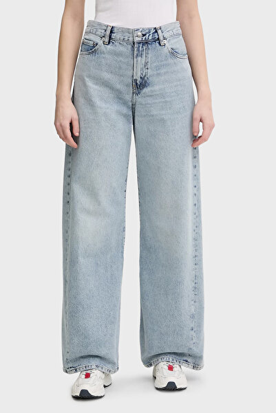 Tommy Hilfiger Pamuklu Wide Leg Fit Yüksek Bel Jeans KOT PANTOLON WW0WW48519 1AA