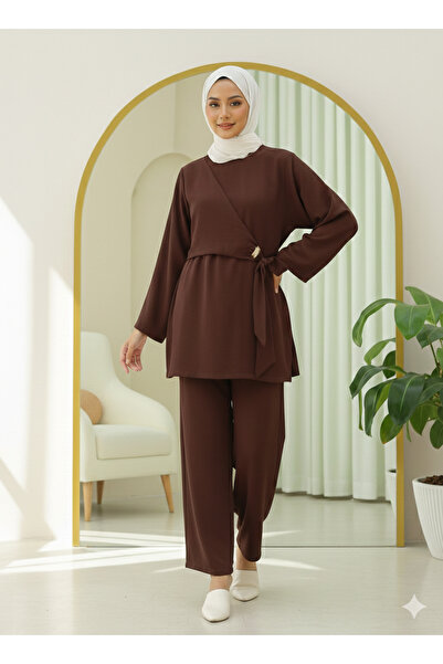 bellura Beli Cross-Tie Trouser Suit