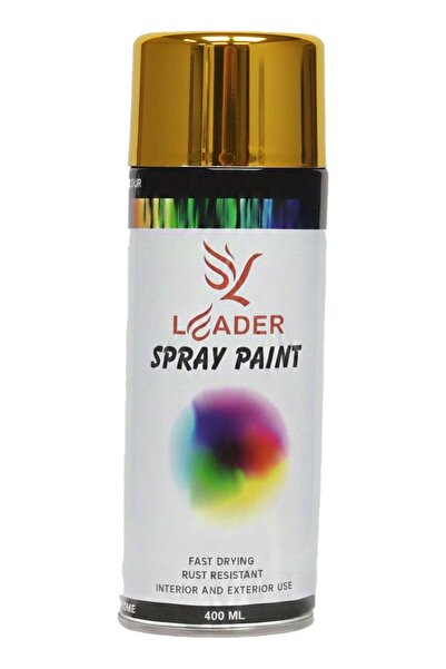 Leader Spray Paint 400ml Gold Chrome