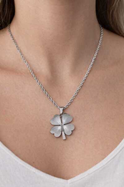 MY ESTA JEWELRY BÜYÜK YONCA MODEL ÇELİK KOLYE