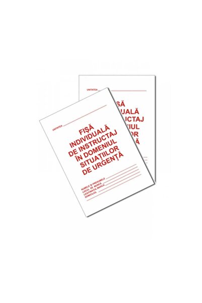 OEM Individual training sheet in the field of emergency situations PSI, A5 fo...