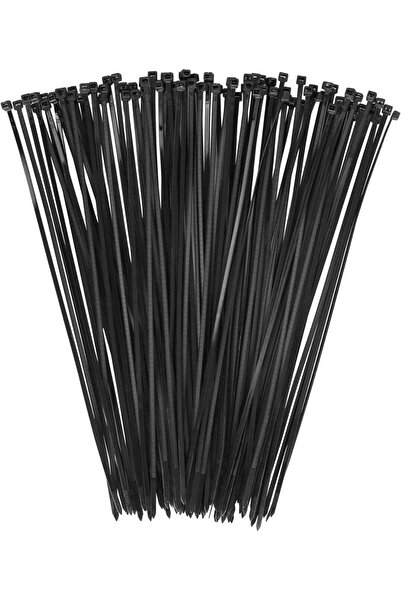 Generic Cable Ties 200mm x 3.5mm - Black Nylon Zip Tie Wrap - Self-Locking fo...