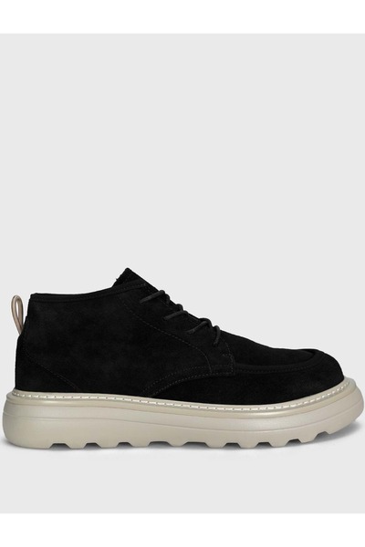 Lufian 112230246 William Casual Men's Leather Boots Black