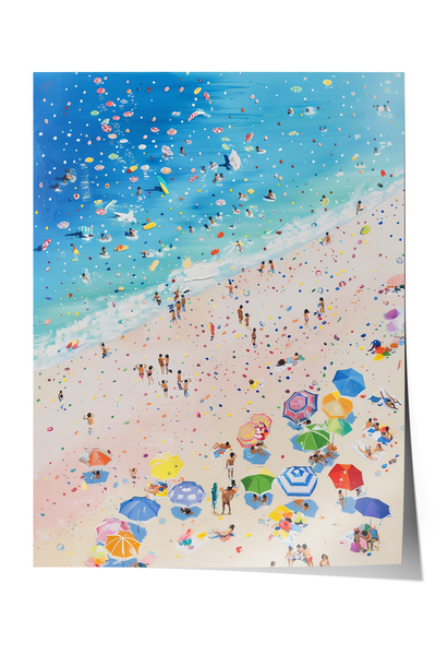 Zestia Premium αφίσα με όψη από πάνω, πολύχρωμη διακόσμηση σαλονιού με θέα στ...