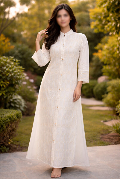 RONZA Front embroidery jalabiya