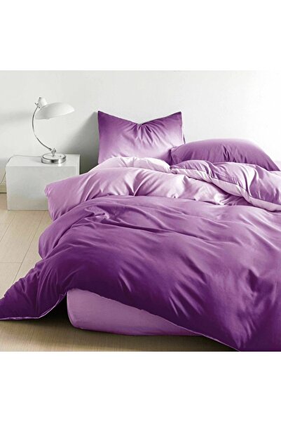 CumparaMisim Double bed linen with Stretchy, satin Cotton , purple, gradient