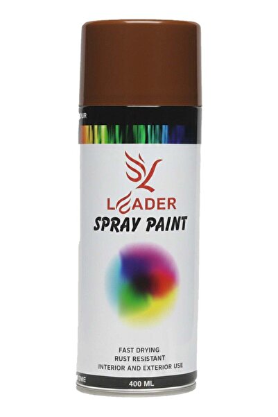 Leader Spray Paint 400ml Brown - High Quality Multi-Purpose Paint