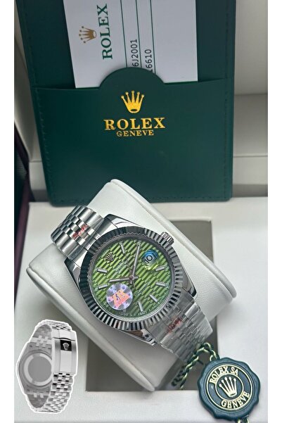 Watch Rolls men's battery-operated, wide lock, clean, serrated frame