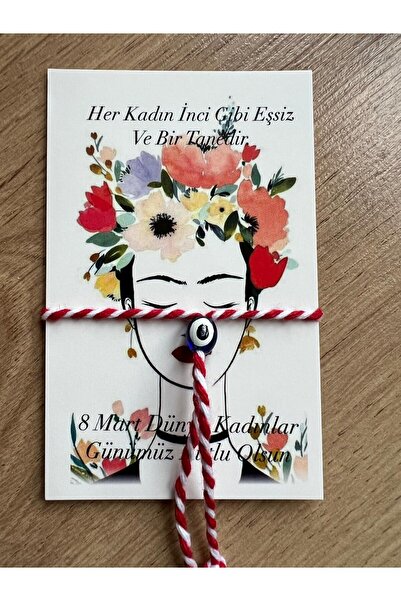 KOALA COMPANY 25 ADET DÜNYA KADINLAR GÜNÜ KARTLI NAZAR BONCUKLU MARTENİÇKA Bİ...