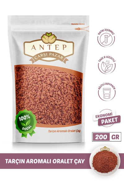 Antep Çarşı Pazar Tarçın Aromalı Oralet Çay (Granül) | 200 Gr.