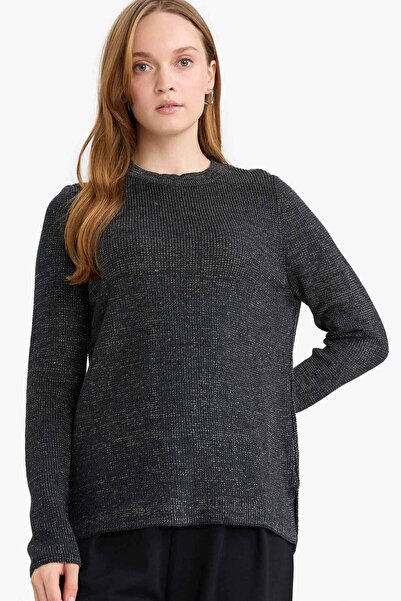 DeFacto Glittery Fabric Knitwear Sweater D0405Ax25Wn