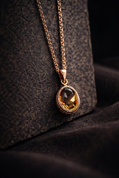 İyyaKee Kadın Bakır Kolye Doğal Renk Değiştiren Zultanit Taşlı Minimal Model ...