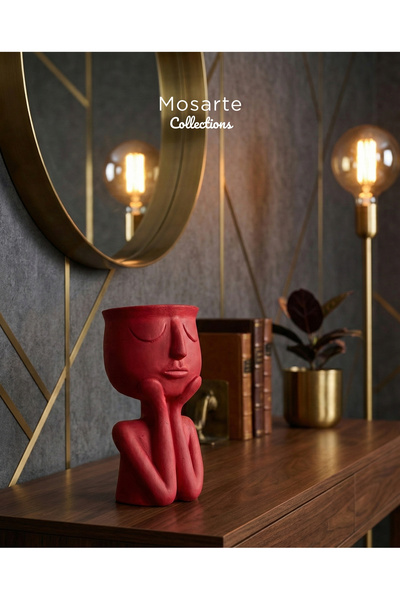 Mosarte مزهرية ديكور على شكل رجل يفكر – وعاء زهور بتصميم نحتي عصري |   تصميم ...