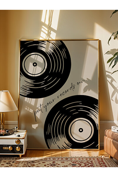 fuart.co Plak Günlüğü Poster, Modern Poster, Müzik Poster, Çerçevesiz Poster