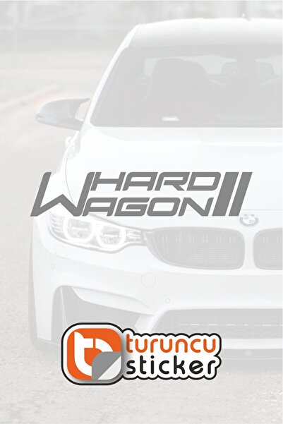 Turuncu Sticker Hard Wagon - Car Lettering-Car Window Lettering-Vehicle Stick...