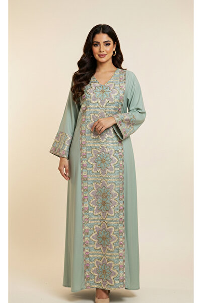 Moda Line Women's jalabiya with rose embroidery