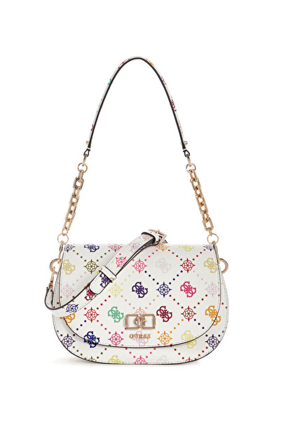 Guess EMELIE LOGO FLAP SHOULDER BAG
