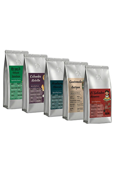 Kahve Kavrum Amerika Kahveleri Nitelikli Deneme Seti (5x100g)