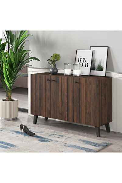 Generic خزانة أحذية كايرو تتسع لـ 12 زوجًا بثلاثة أبواب