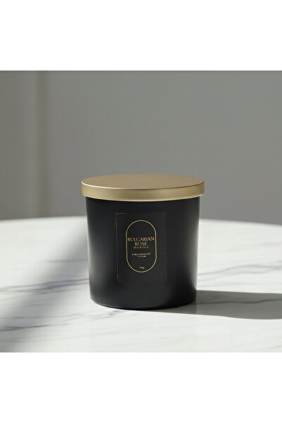 Generic شمعة رابيا ميدنايت المعطرة برائحة الورد البلغاري مع فتيلين - 300 غرام