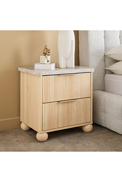 Generic Island 2-Drawer Night Stand