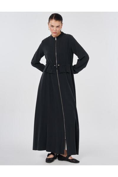 Kayra Bel Büzgülü Modal Giy Çık Siyah