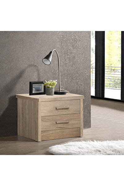 Generic طاولة جانبية ذات درجين من كوبر