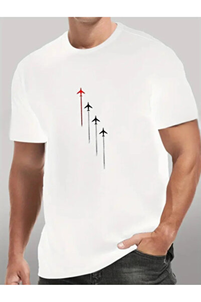 ALCİNOUS ΑΝΔΡΙΚΟ ΒΑΜΒΑΚΕΡΟ OVERSIZE T-SHIRT ΜΕ ΣΤΑΜΠΑ ΚΑΙ ΛΕΥΚΟ ΚΟΝΤΟ ΜΑΝΙΚΙ