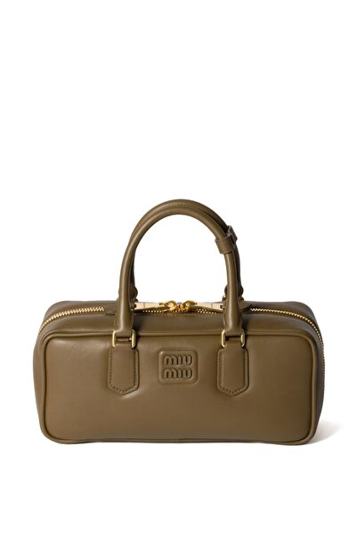 Miu Miu Arcadie Leather Crossbody Hobo Handbag Women Camera With Top Handle Big