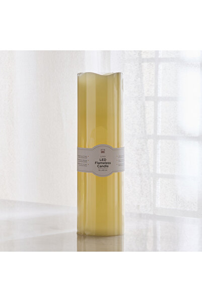 Generic Luna LED Flameless Ivory Wax Candle with Vanilla Scent and Flickering...