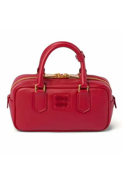 Miu Miu Arcadie Leather Crossbody Hobo Handbag Women Camera With Top Handle Big