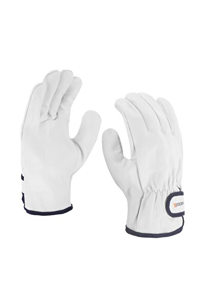Procera Leather protective gloves, Procera, elastic cuff with velcro closure,...
