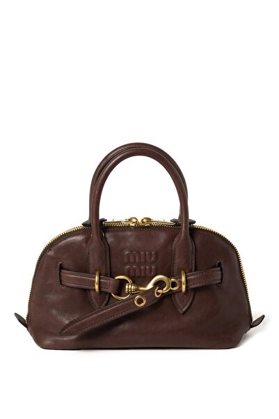 Miu Miu Aventure nappa leather top-handle bag