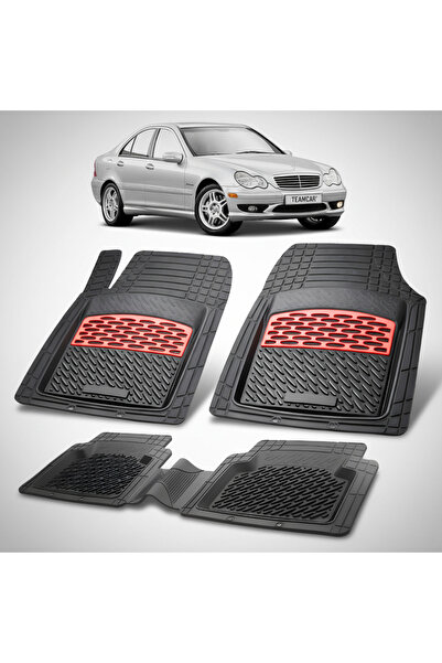 TEAMCAR Mercedes-Benz C-Class W203 2000-2007 Floor Mats | Red