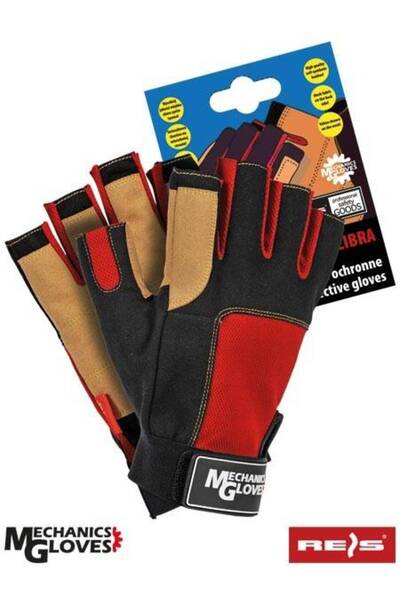 Raw-Pol Combined protective gloves without finger ends RMC-LIBRA BCY L